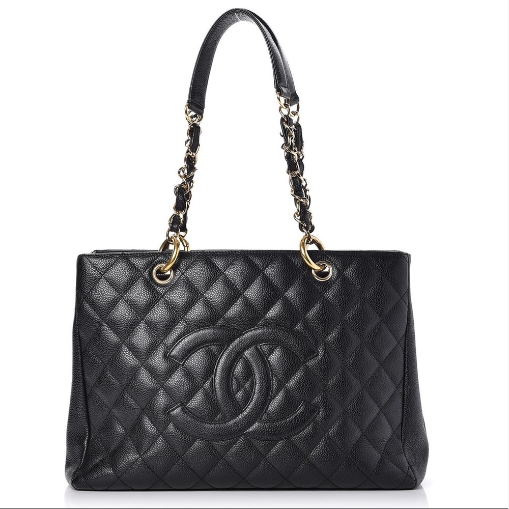 Chanel GST Caviar Shopping Tote Black